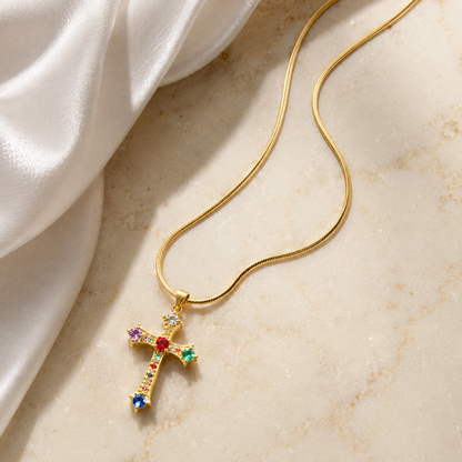 Luxury Crystal Cross Necklace